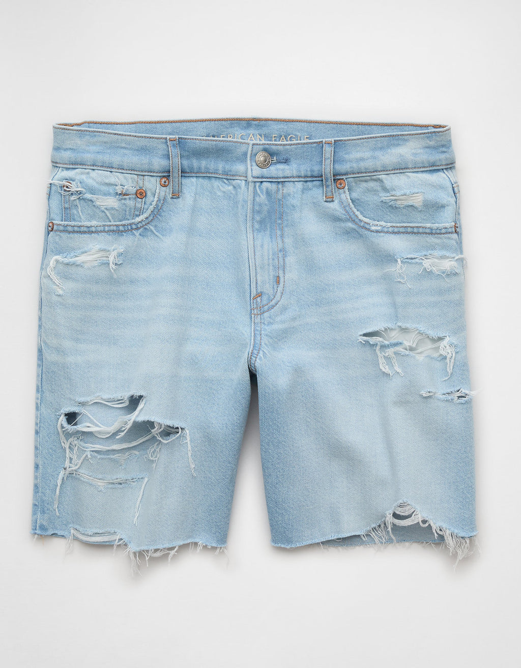 AE Strigid Denim Bermuda Short de 8 con Rasgados - Generico 6332_8244_916_f