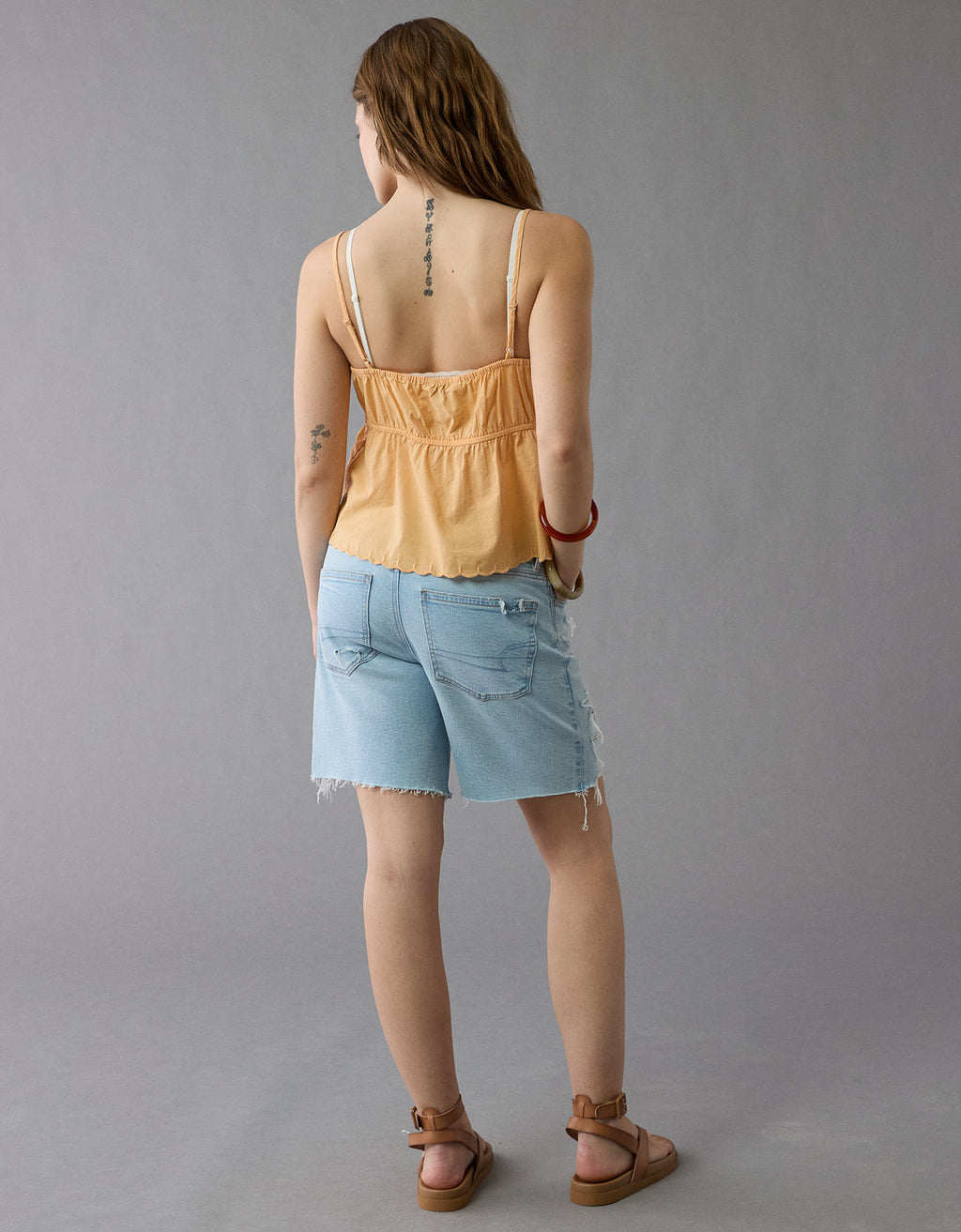 AE Strigid Denim Bermuda Short de 8 con Rasgados - Generico 6332_8244_916_ob