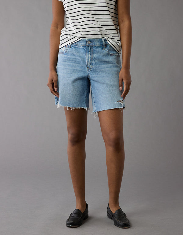 Short Strigid en Denim de 8 para Mujer - Generico
