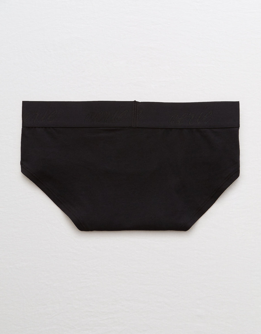 Undie Aerie Boybrief de algodón y encaje - Negro 6441_6316_073_b
