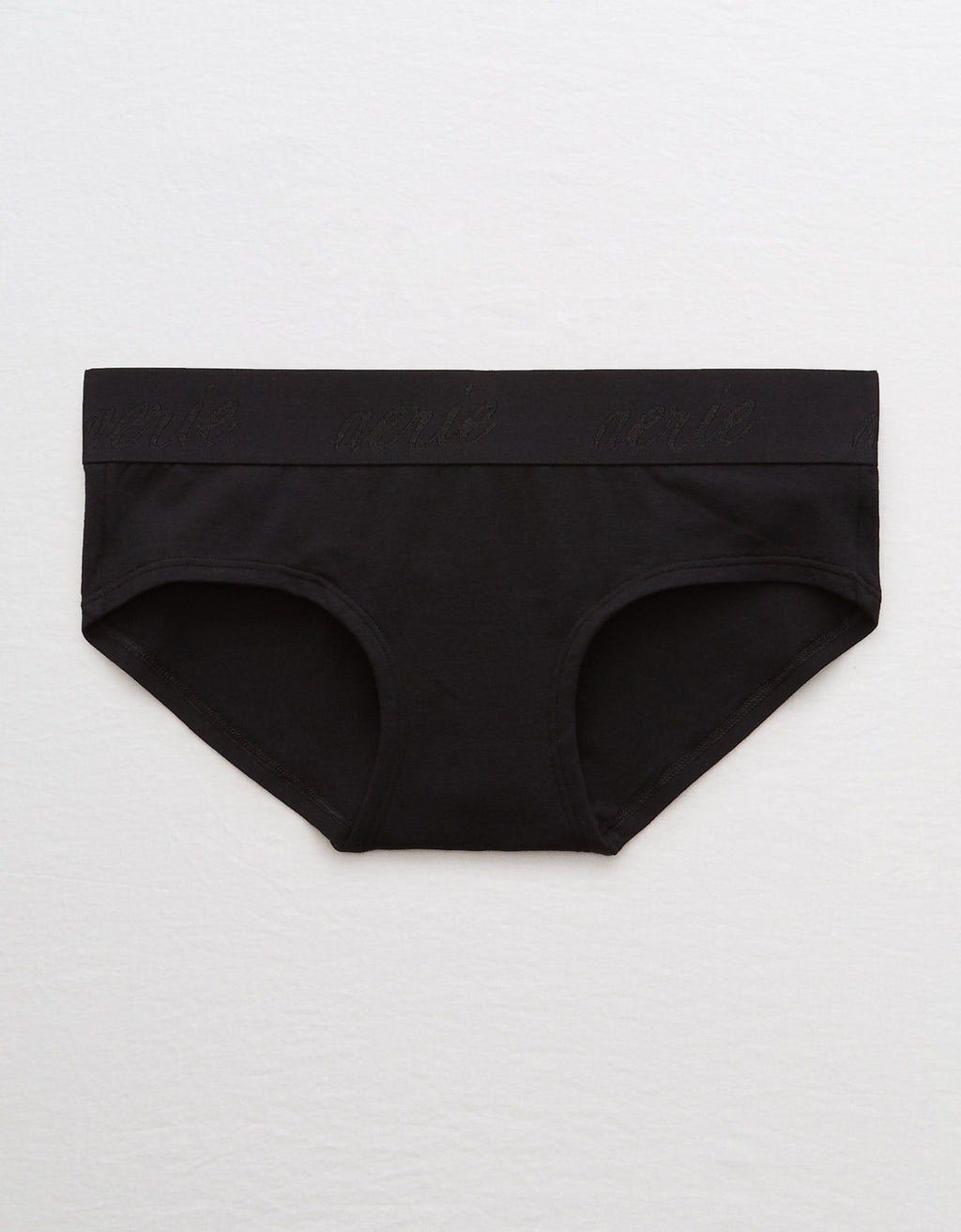 Undie Aerie Boybrief de algodón y encaje - Negro 6441_6316_073_f