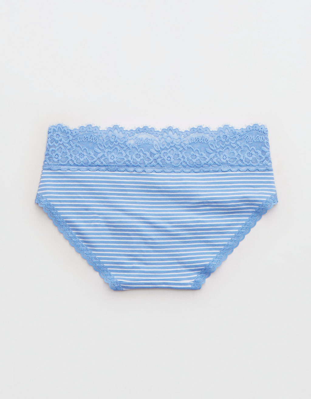 Undies Aerie en algodón con encaje deshilado - Azul 6443_6541_584_b