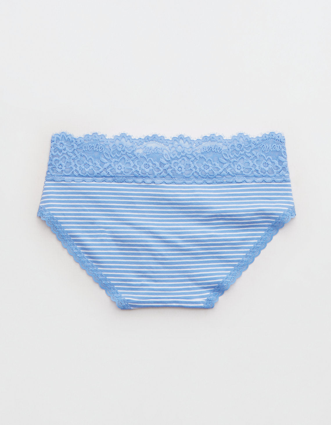 Undies Aerie en algodón con encaje deshilado - Azul 6443_6541_584_b