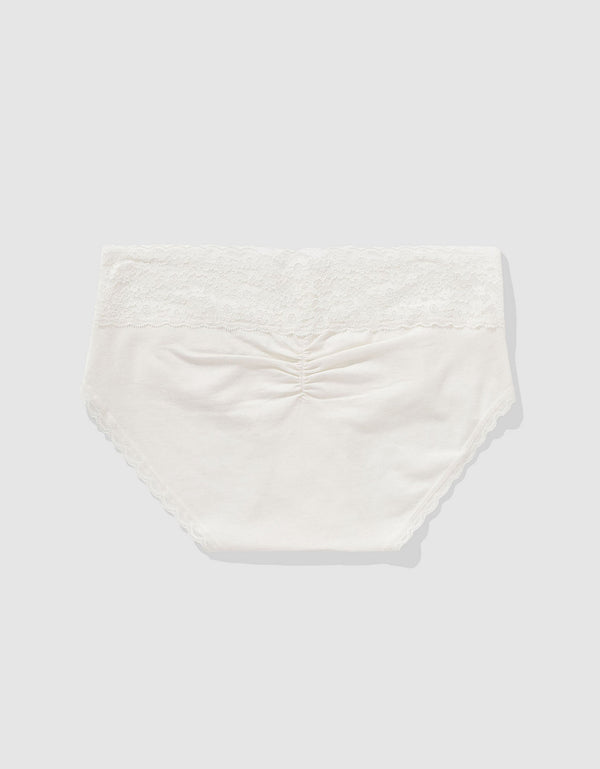 Panty Boyshort Algodón con Encaje Vintage Superchill de Aerie - Generico