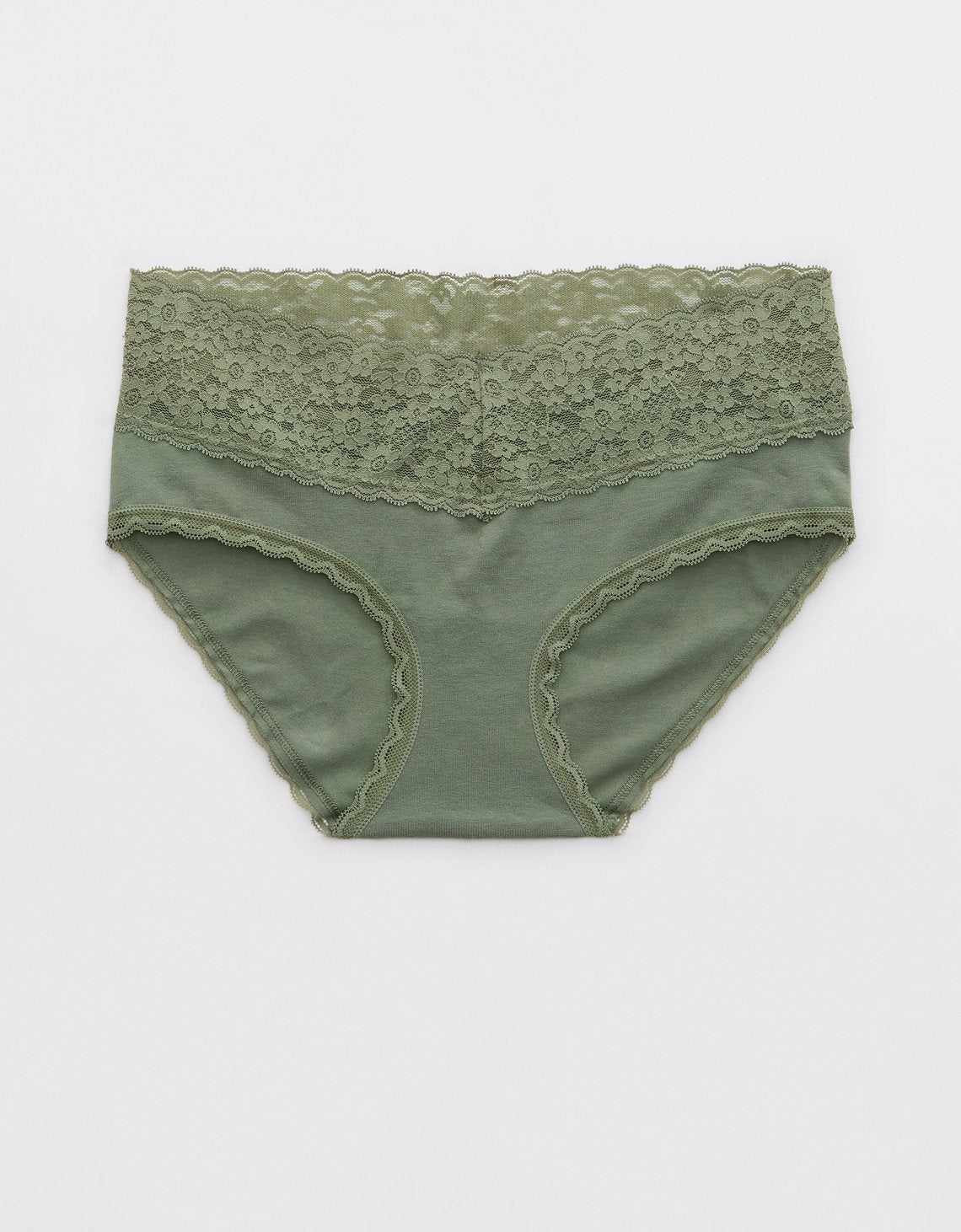 Panty Boyshort Algodón con Encaje Vintage Superchill de Aerie - Generico 6443_6997_331_f