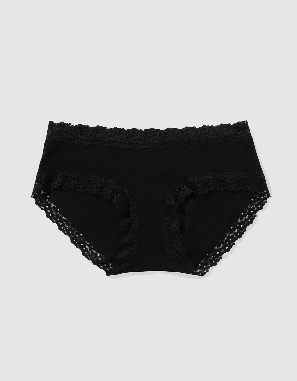 Bóxer tipo Cachetero de encaje Mujer Aerie - Negro 6443_7074_073_f