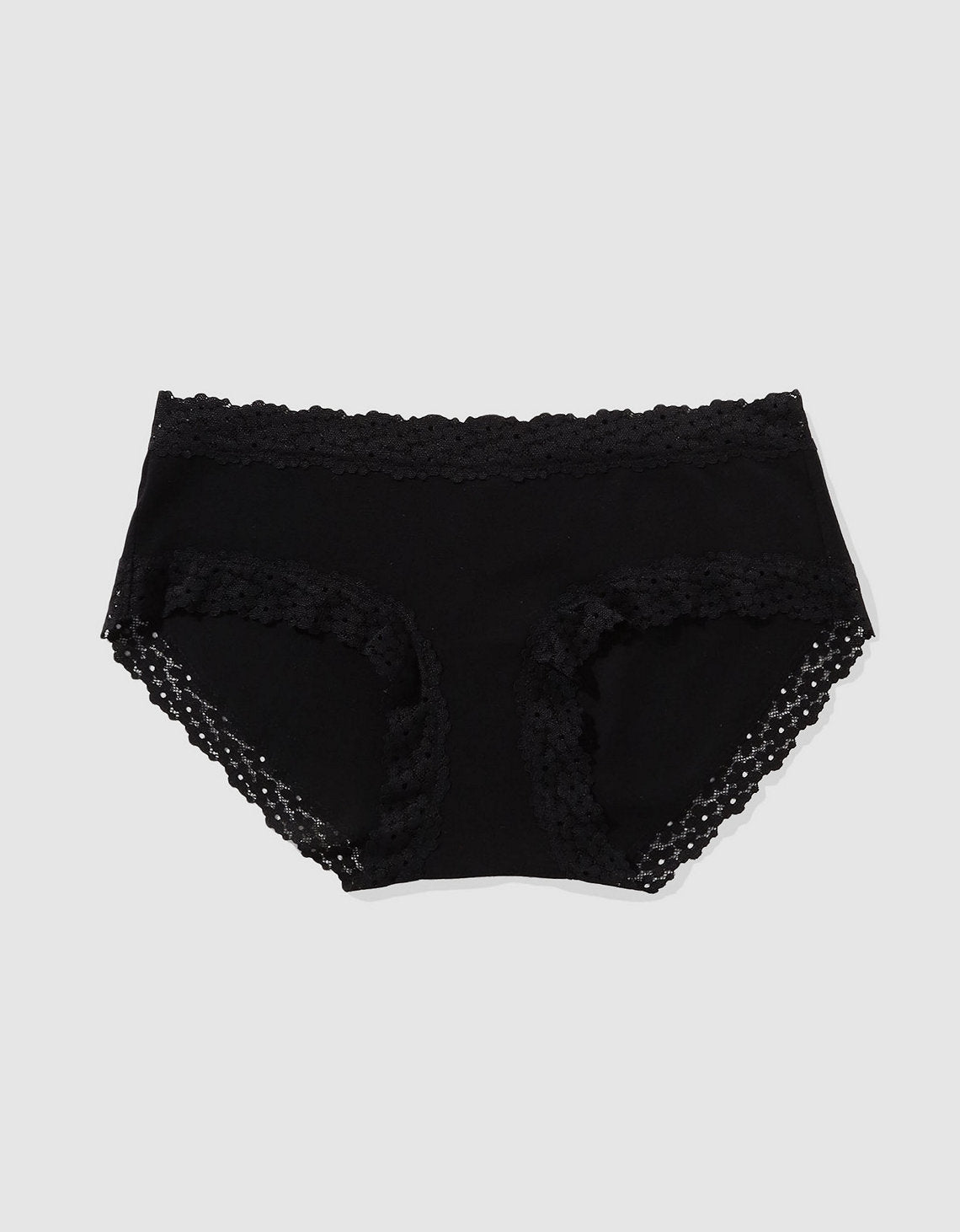 Bóxer tipo Cachetero de encaje Mujer Aerie - Negro 6443_7074_073_f