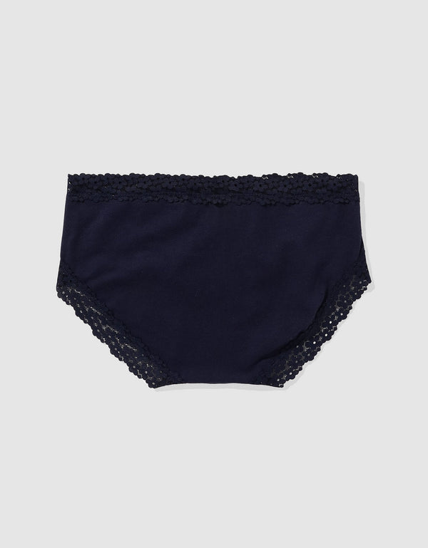Bóxer tipo Cachetero de encaje Mujer Aerie - Azul