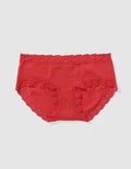Bóxer tipo Cachetero de encaje Mujer Aerie - Rojo 6443_7074_572_f