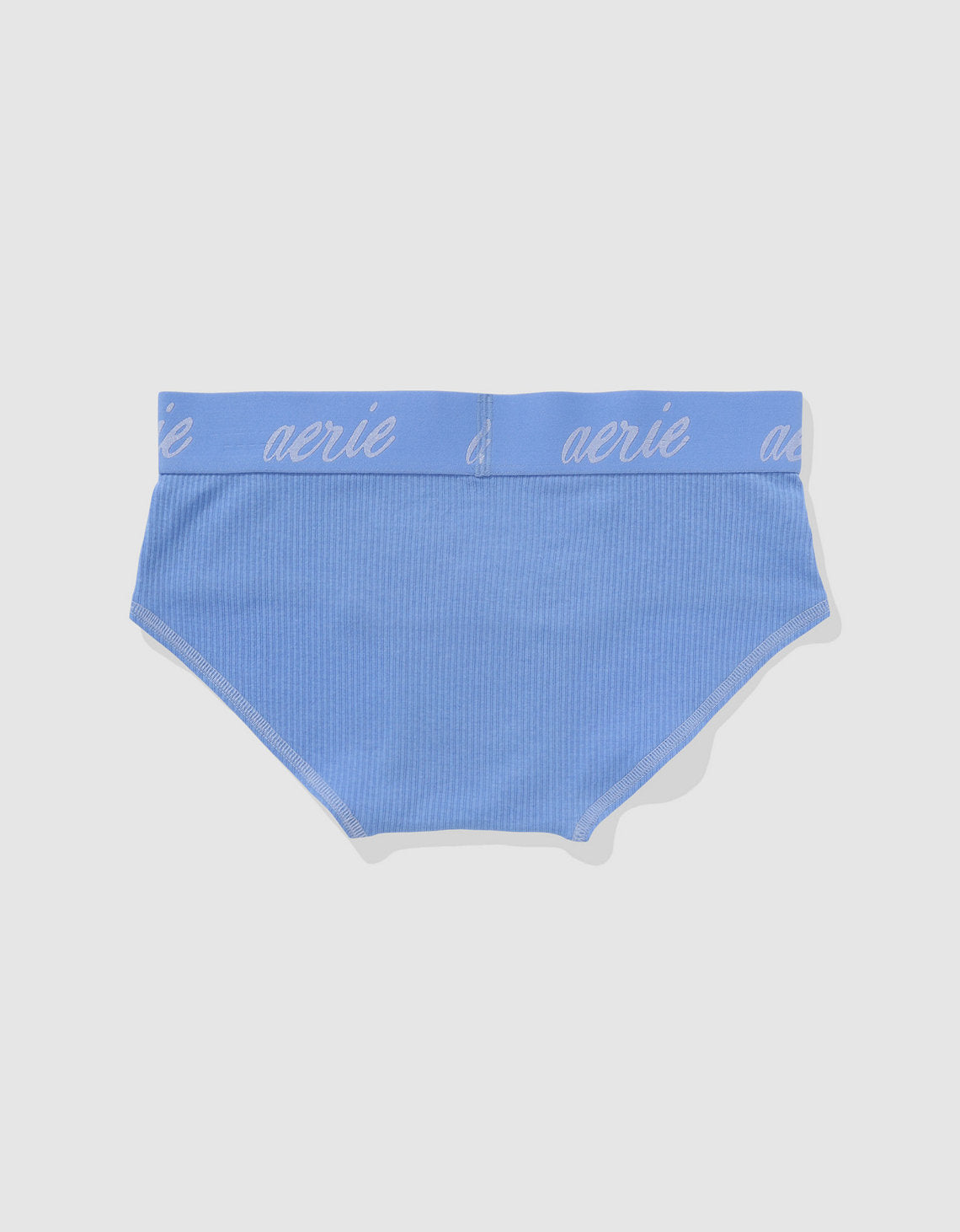 Panty Boybrief en Algodón Canalé con Logo Superchill de Aerie - Azul 6443_8210_589_b