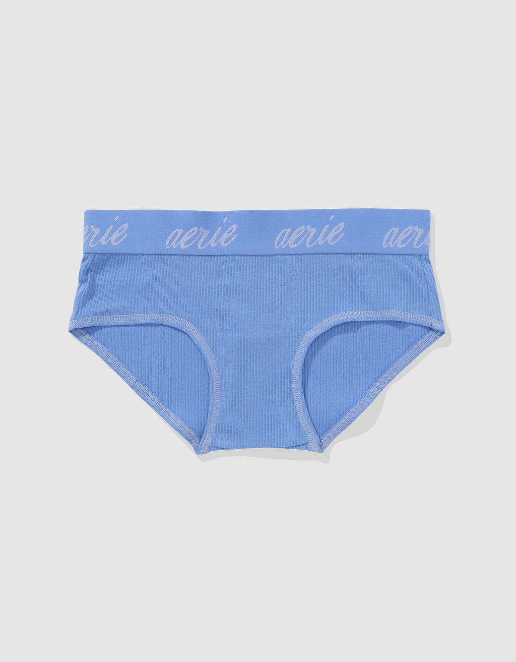 Panty Boybrief en Algodón Canalé con Logo Superchill de Aerie - Azul 6443_8210_589_f