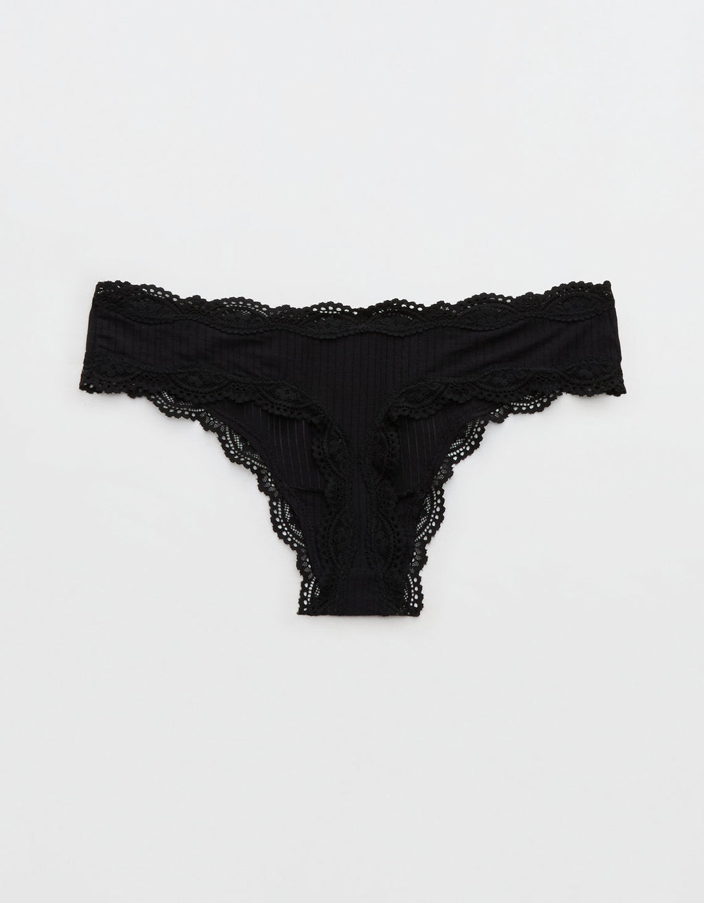 Tanga invisible de Aerie. - Negro 6443_8289_073_b