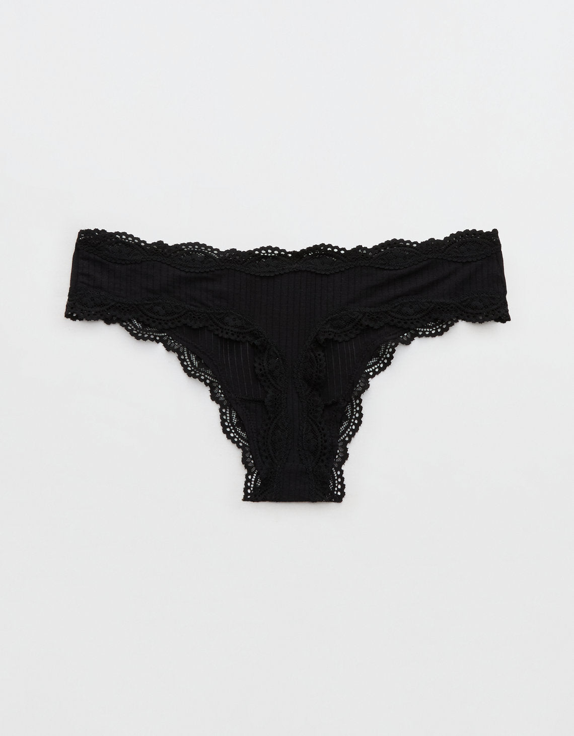 Tanga invisible de Aerie. - Negro 6443_8289_073_b