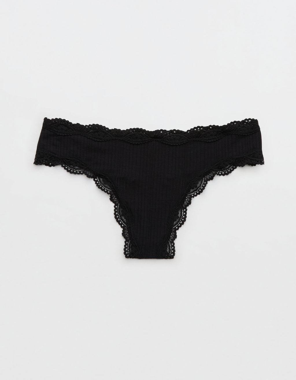 Tanga invisible de Aerie. - Negro 6443_8289_073_f