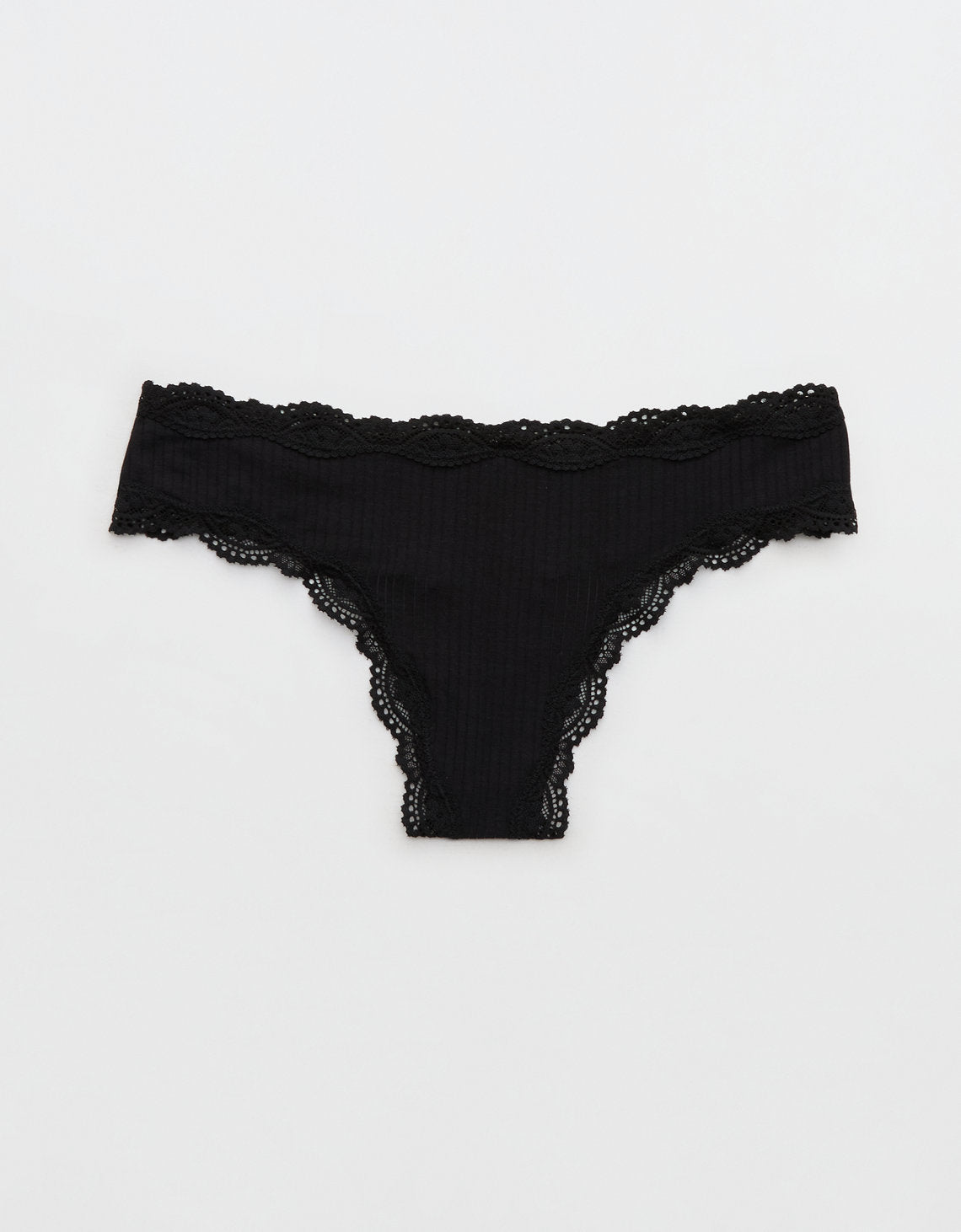 Tanga invisible de Aerie. - Negro 6443_8289_073_f