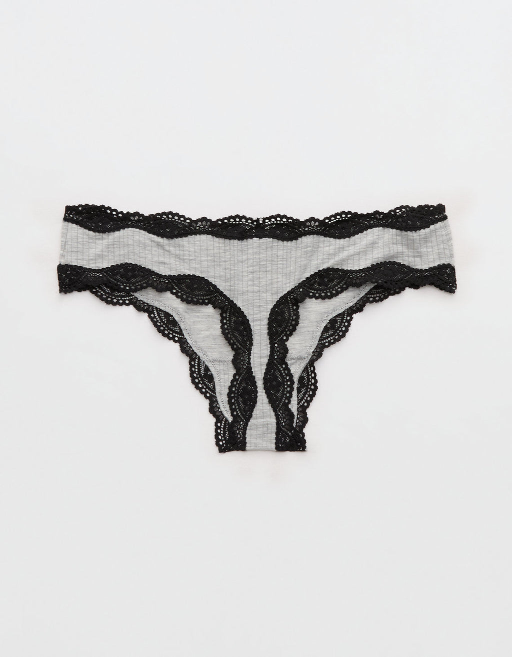 Bragas de encaje modal superchill - Gris 6443_8457_012_b