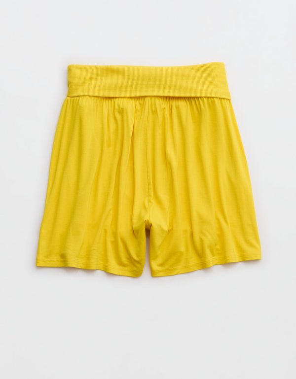 Short Aerie Real Softâ® con dobladillo - Amarillo