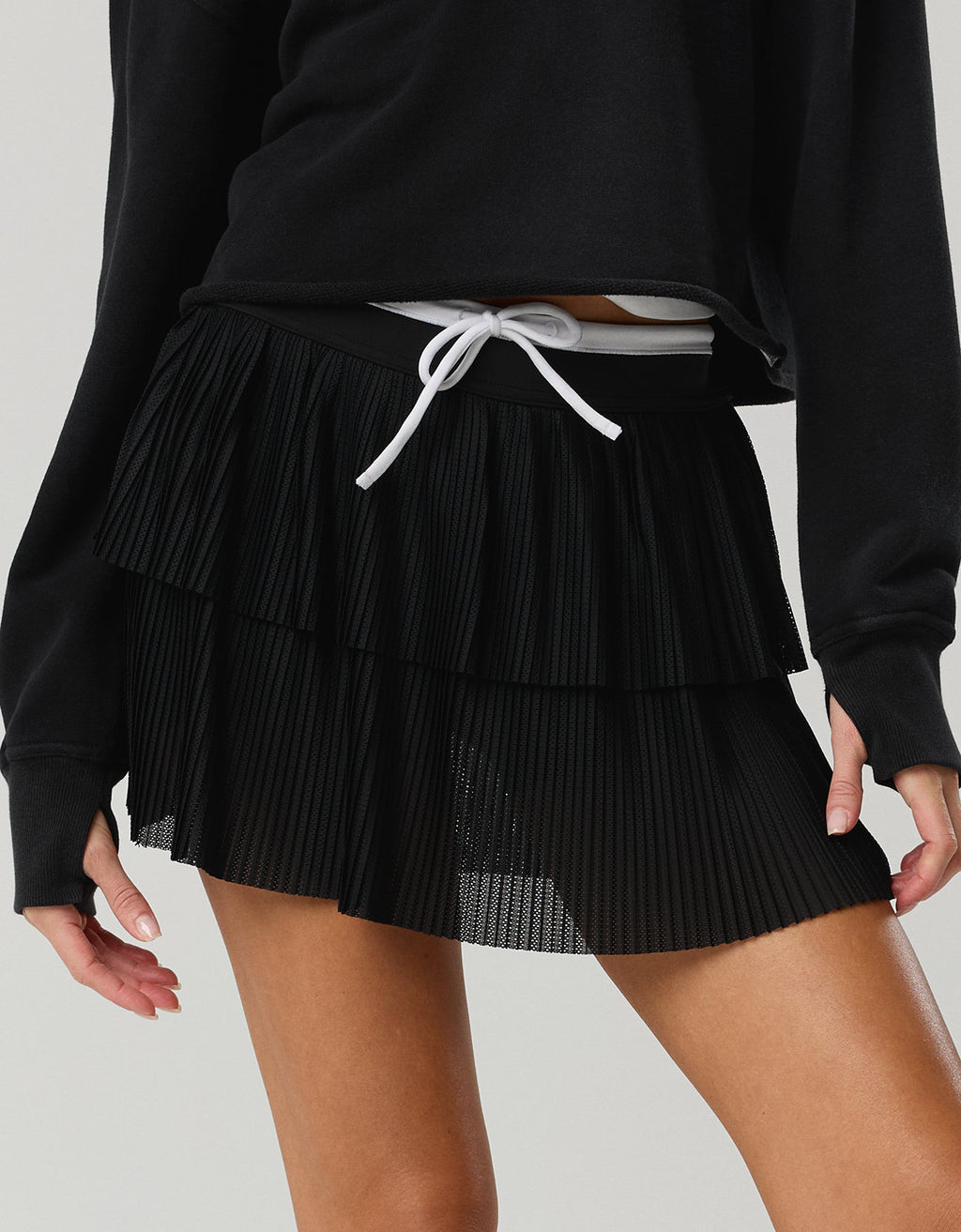 Falda-Short OFFLINE Real Me By Aerie - Negro 6498_1933_073_of