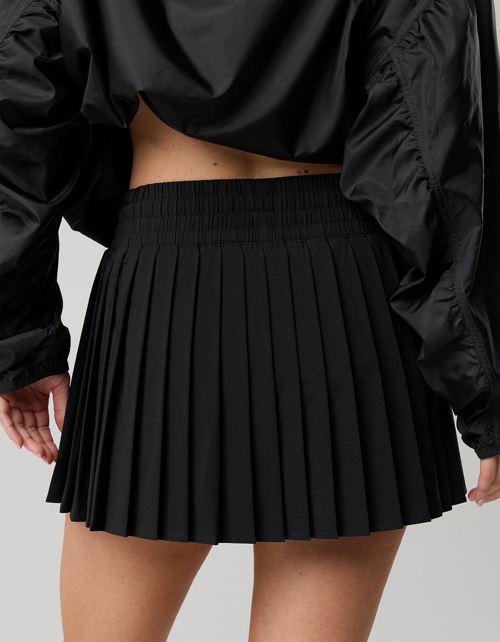 Offline by Aerie Falda-pantalón mini plisada - Negro 6498_2172_073_ob