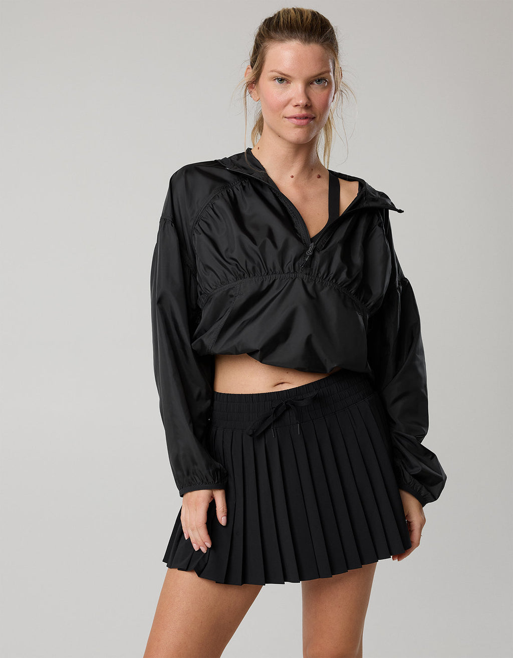 Offline by Aerie Falda-pantalón mini plisada - Negro 6498_2172_073_of