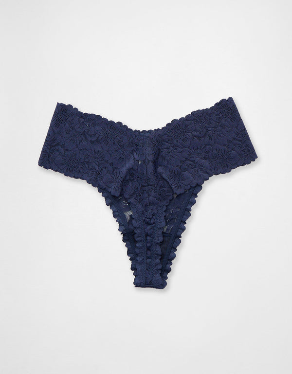 Thong Show Off Rosey en encaje By Aerie - Azul