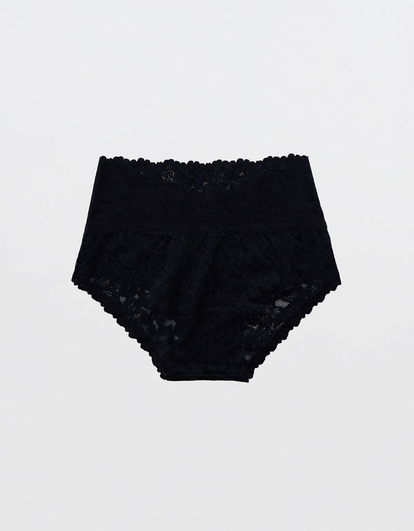Boybrief Show Off Rosey en encaje By Aerie - Negro