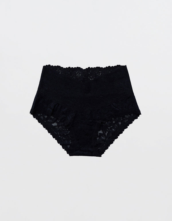 Boybrief Show Off Rosey en encaje By Aerie - Negro