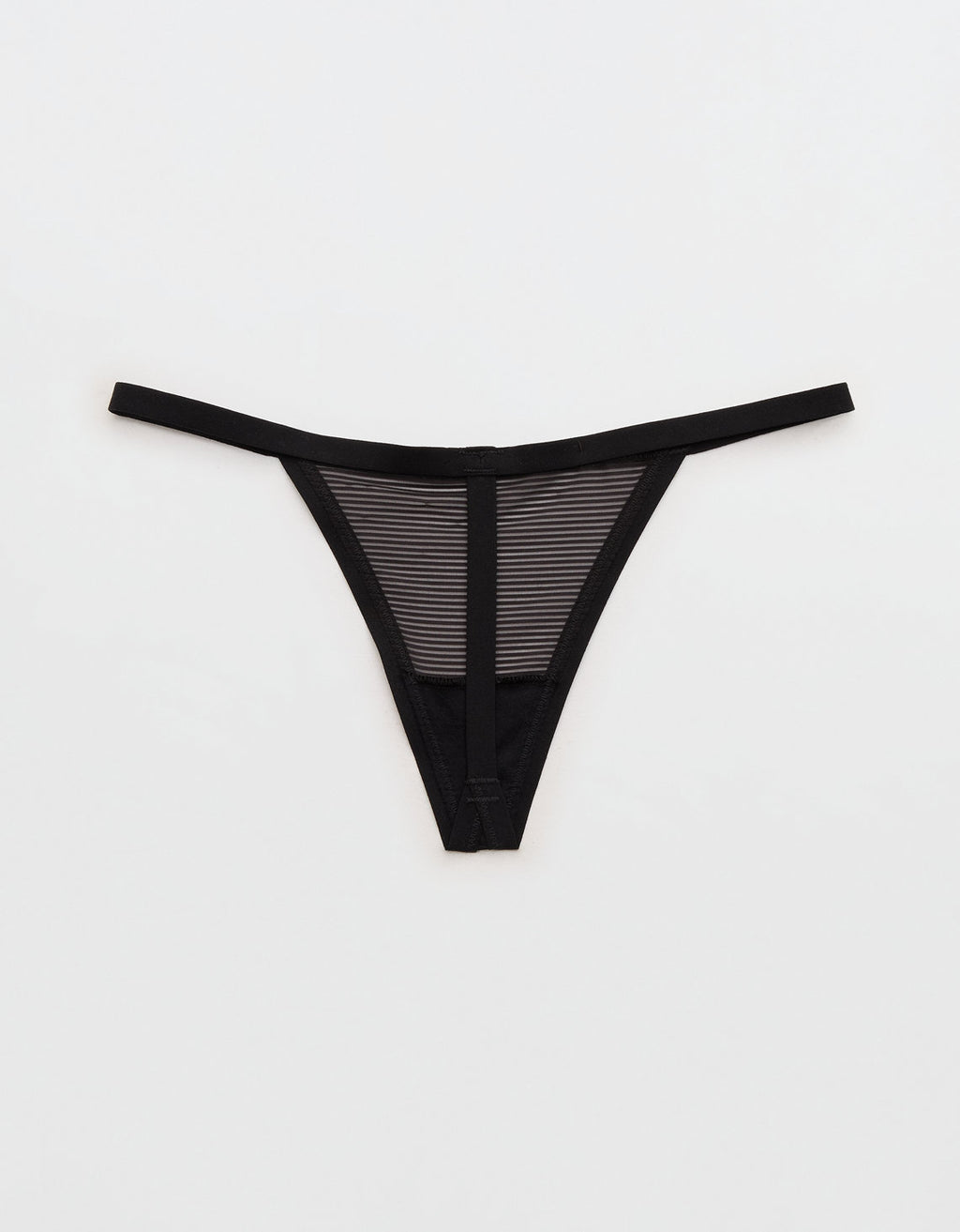 Smoothez Tanga de Rayas Transparentes - Negro 6774_8513_073_b