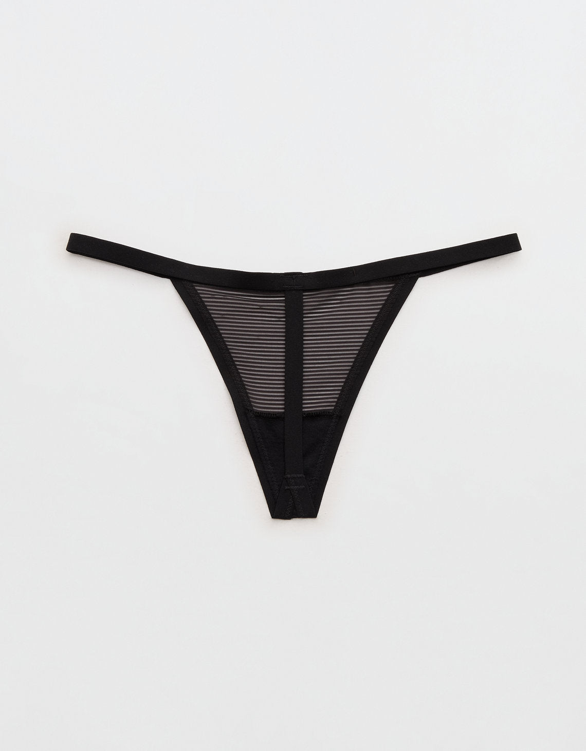 Smoothez Tanga de Rayas Transparentes - Negro 6774_8513_073_b