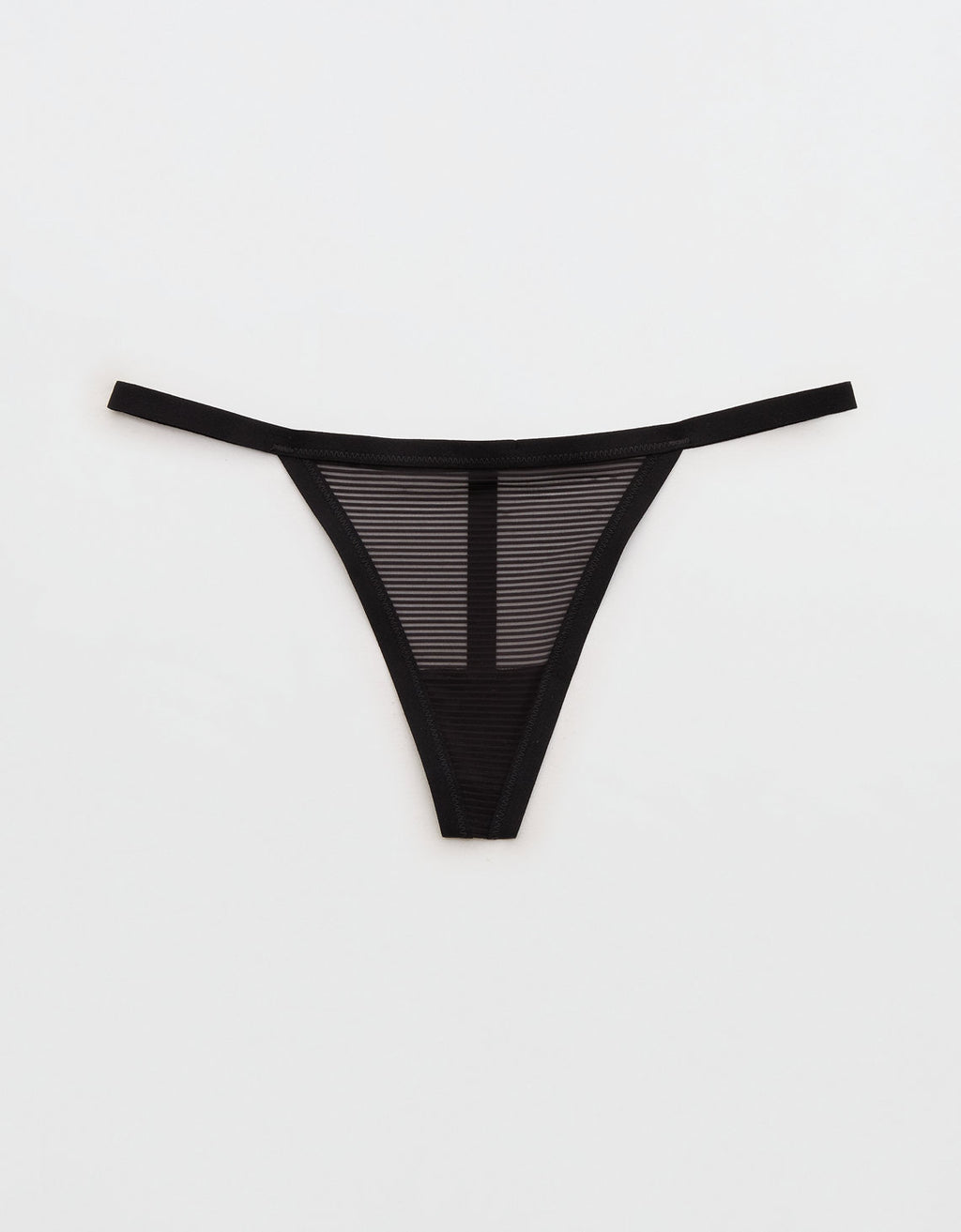 Smoothez Tanga de Rayas Transparentes - Negro 6774_8513_073_f