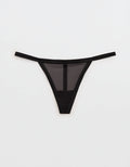 Smoothez Tanga de Rayas Transparentes - Negro 6774_8513_073_f