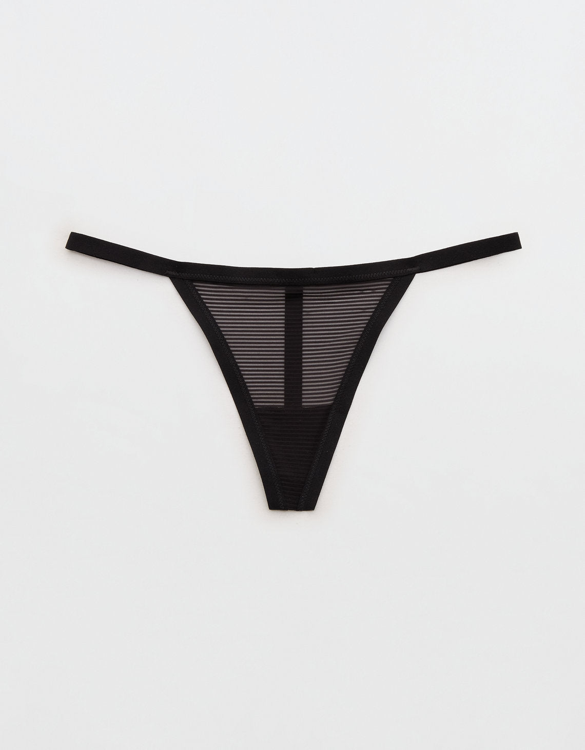 Smoothez Tanga de Rayas Transparentes - Negro 6774_8513_073_f