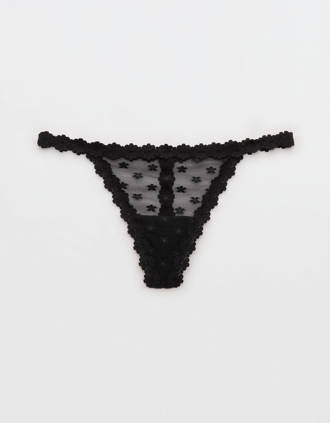 Thong Show Off Daisy Mesh By Aerie - Negro 6774_8518_073_f