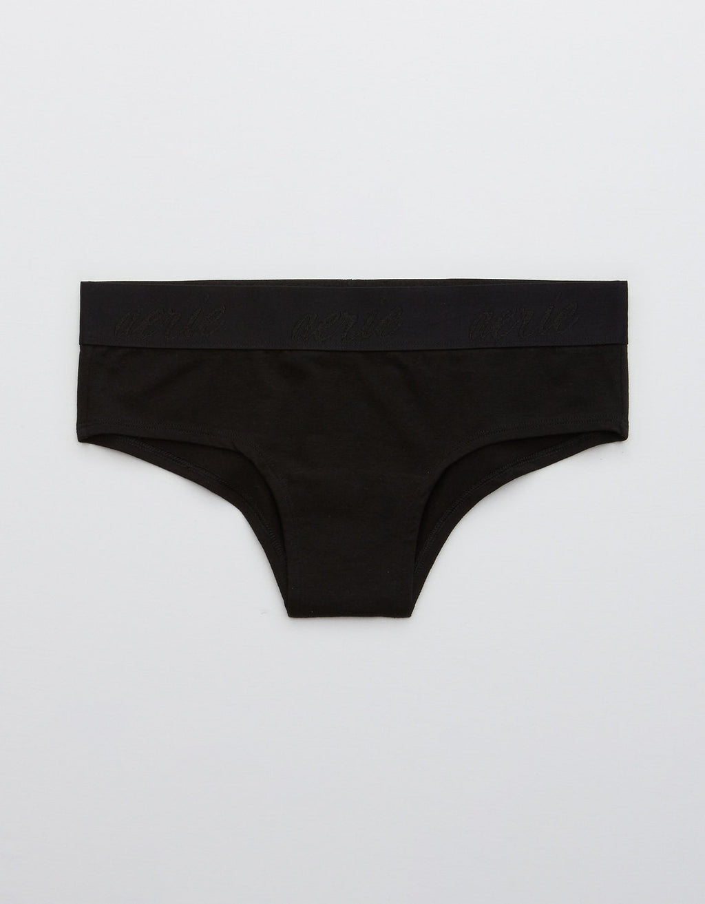 Undie Aerie Cheeky de algodón y encaje - Negro 7441_6314_073_f