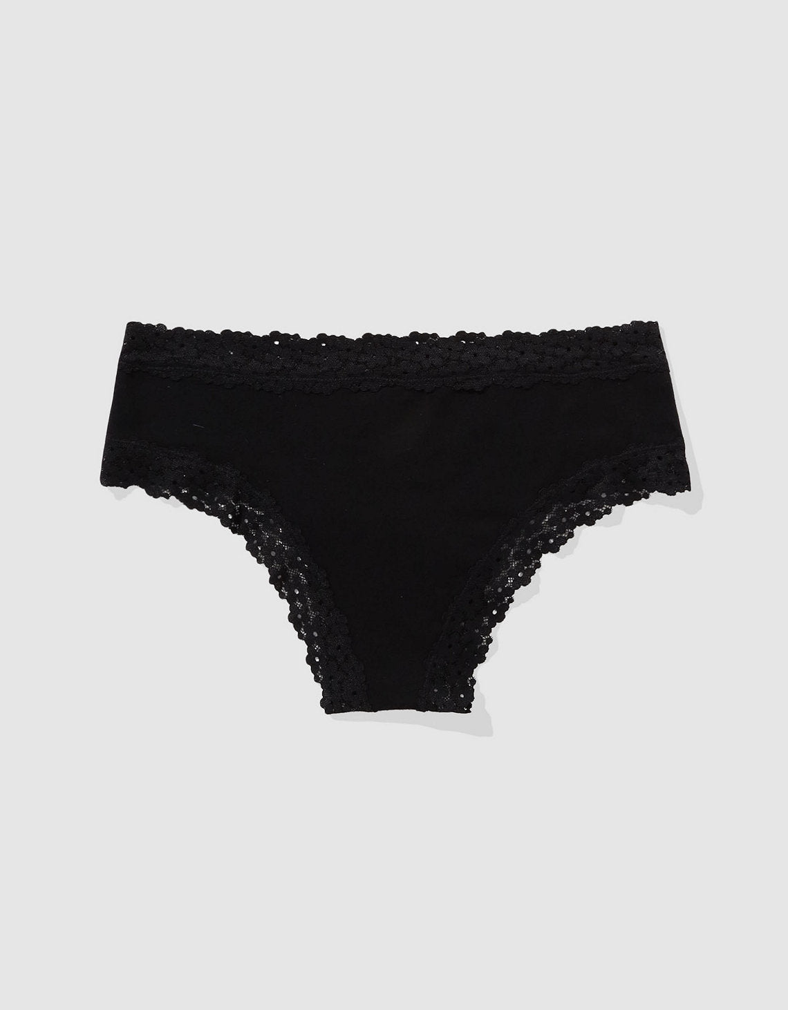 Tanga de encaje Mujer Aerie - Negro 7442_7075_073_b