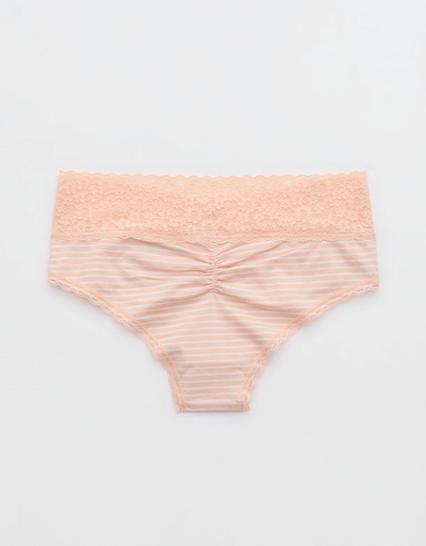 Tanga de encaje Mujer Aerie - Rosa