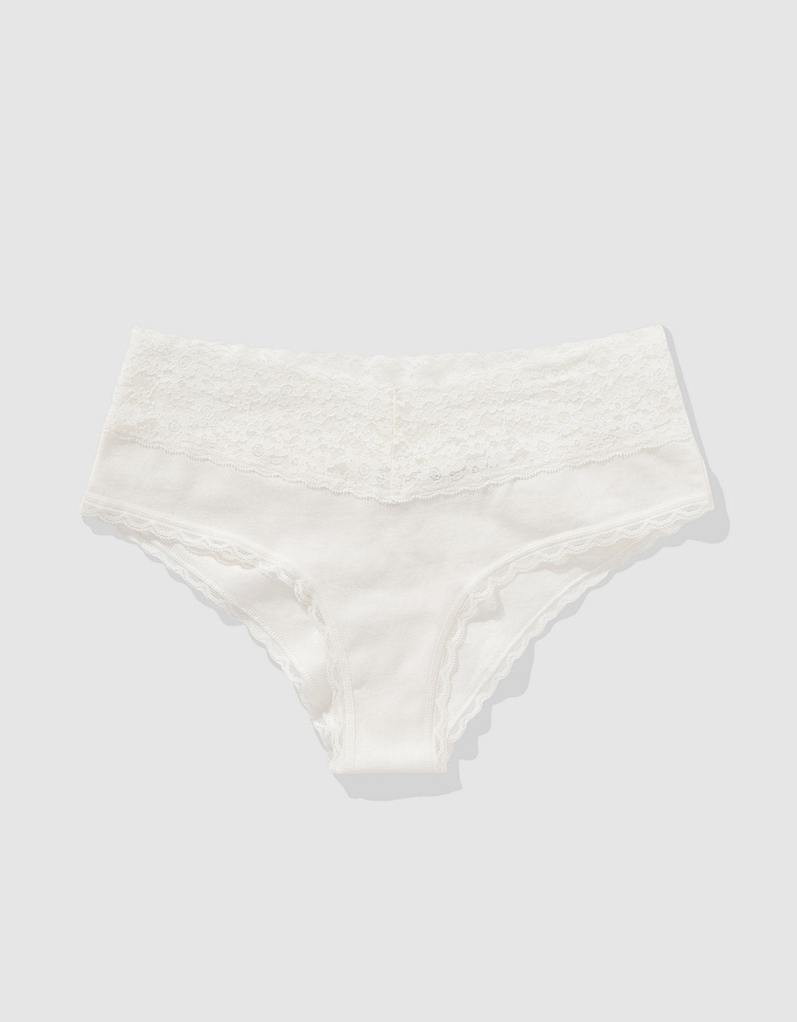 Panty Cheeky Algodón con Encaje Vintage Superchill de Aerie - Generico 7442_7089_125_f