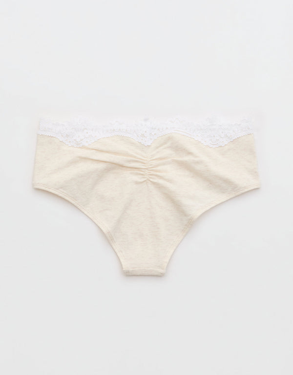 Superchill Cheeky de Algodón y encaje By Aerie - Blanco