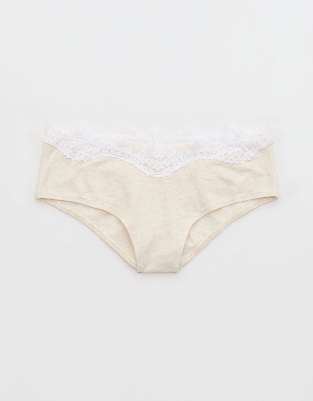 Superchill Cheeky de Algodón y encaje By Aerie - Blanco 7442_8372_062_f