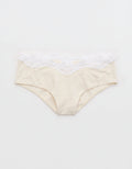 Superchill Cheeky de Algodón y encaje By Aerie - Blanco 7442_8372_062_f