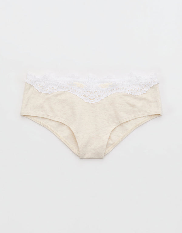 Superchill Cheeky de Algodón y encaje By Aerie - Blanco