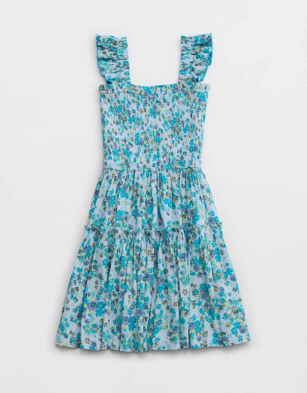 Vestido midi con estampado Floral Mujer Aerie - Azul 7495_1760_461_b