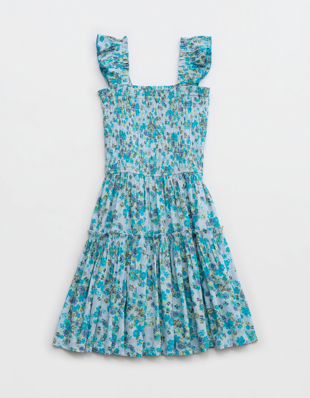 Vestido midi con estampado Floral Mujer Aerie - Azul 7495_1760_461_f