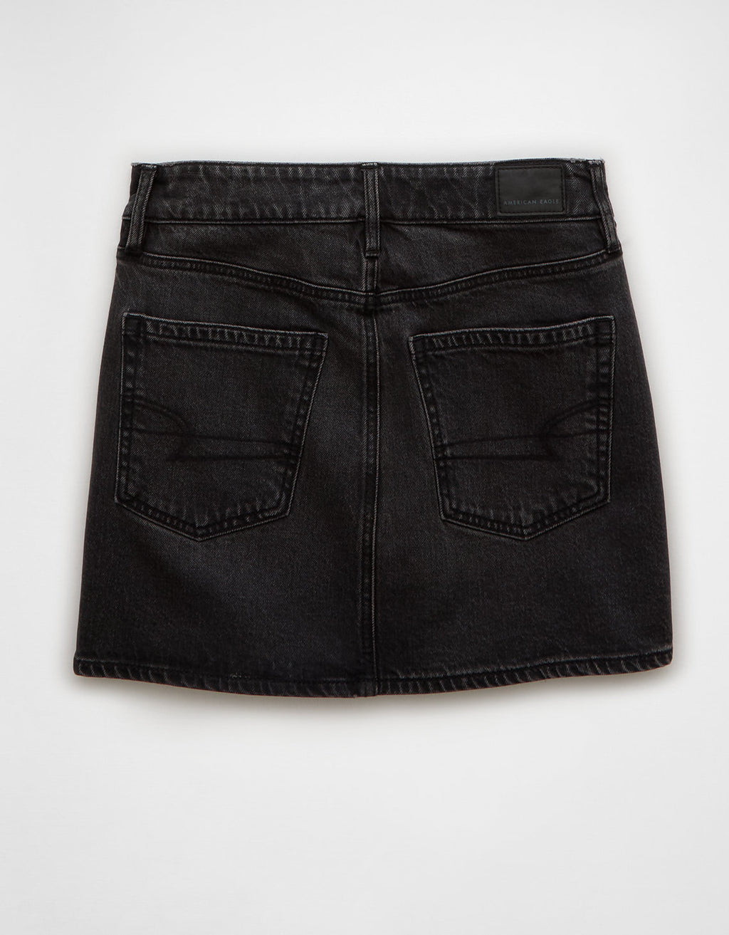 Falda Mini en Denim Flex de Tiro Alto para Mujer - Negro 8332_5097_001_b