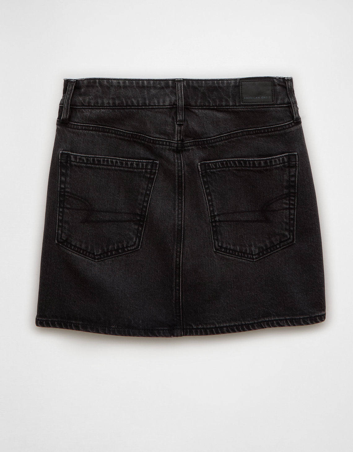Falda Mini en Denim Flex de Tiro Alto para Mujer - Negro 8332_5097_001_b