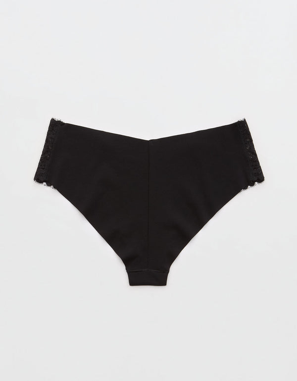 Tanga de encaje Mujer Aerie - Negro