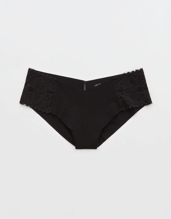 Tanga de encaje Mujer Aerie - Negro