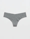 Thong Superchill No Show de Algodón By Aerie - Gris 8443_8183_030_f