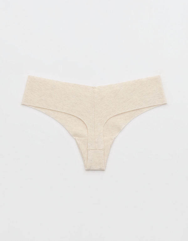 Thong Superchill No Show de Algodón By Aerie - Blanco