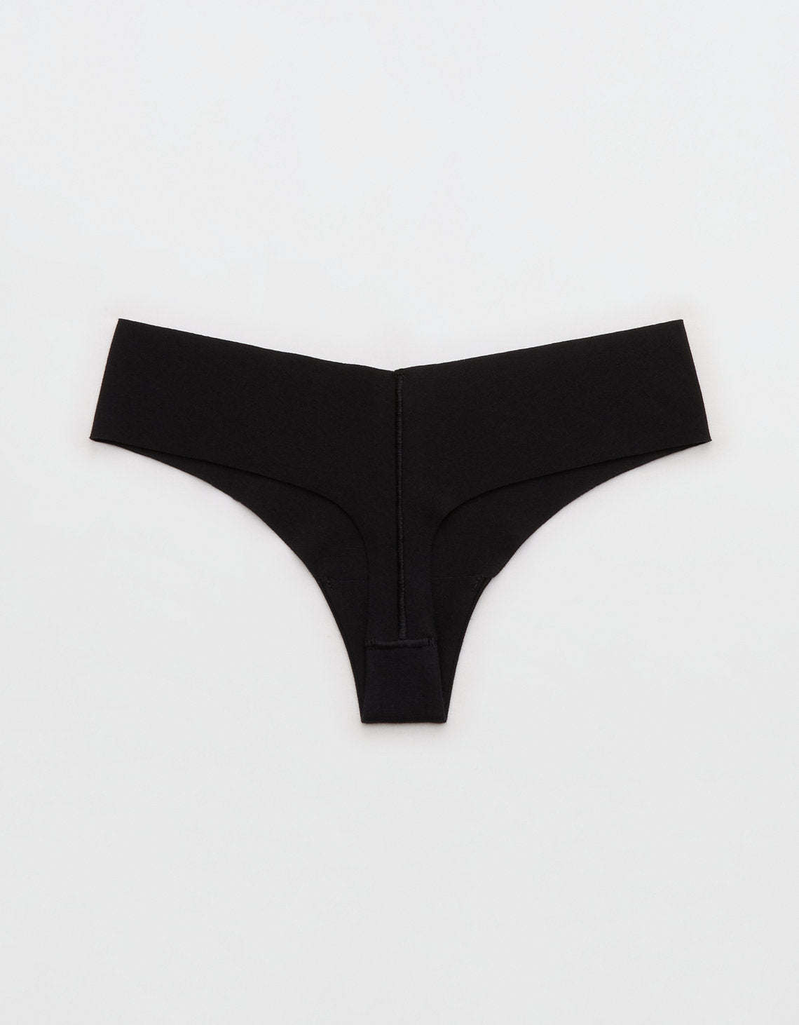 Thong Superchill No Show de Algodón By Aerie - Negro 8443_8183_073_b